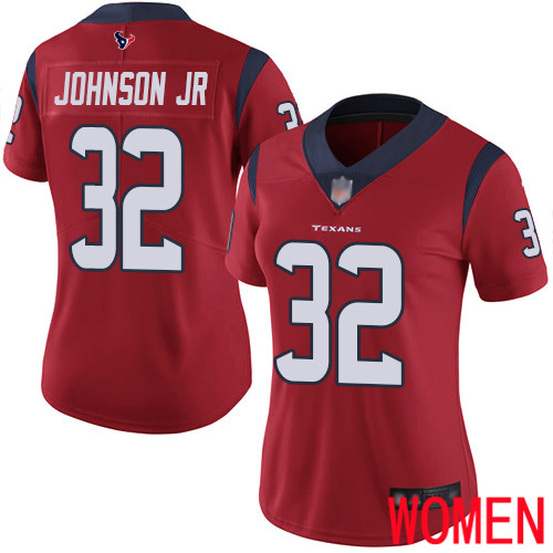 Houston Texans Limited Red Women Lonnie Johnson Alternate Jersey NFL Football 32 Vapor Untouchable